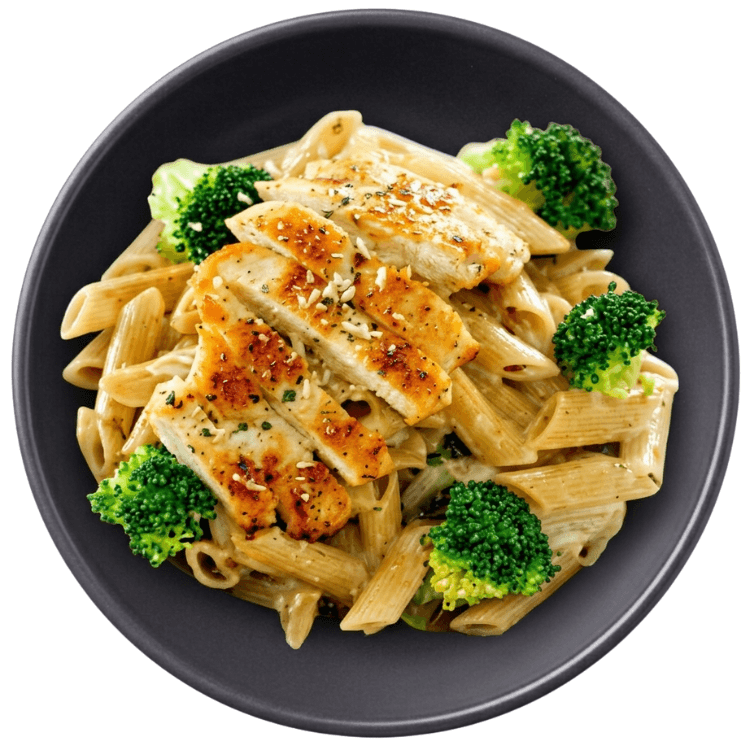 Chicken Brown Alfredo Pasta